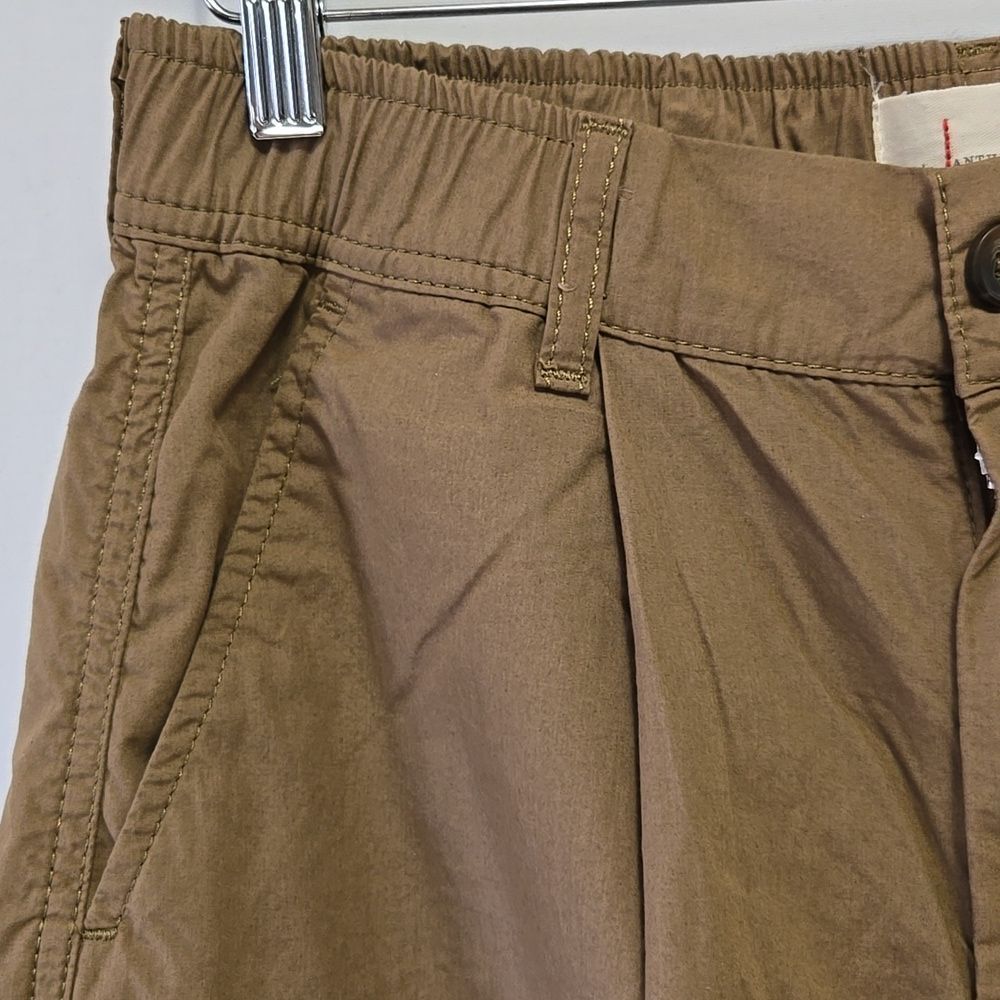 Anthropologie Tan Cargo Parachute Pants Size 28 Bungie Ankle - Picture 9 of 16